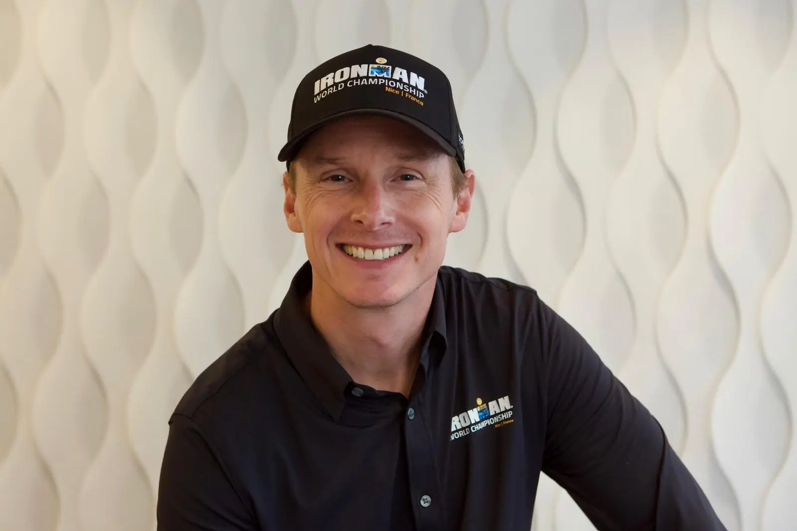 Executive-style studio interview setting